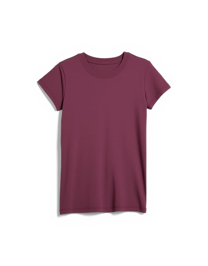 Topshop everyday tee in burgundy