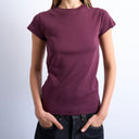 Topshop everyday tee in burgundy