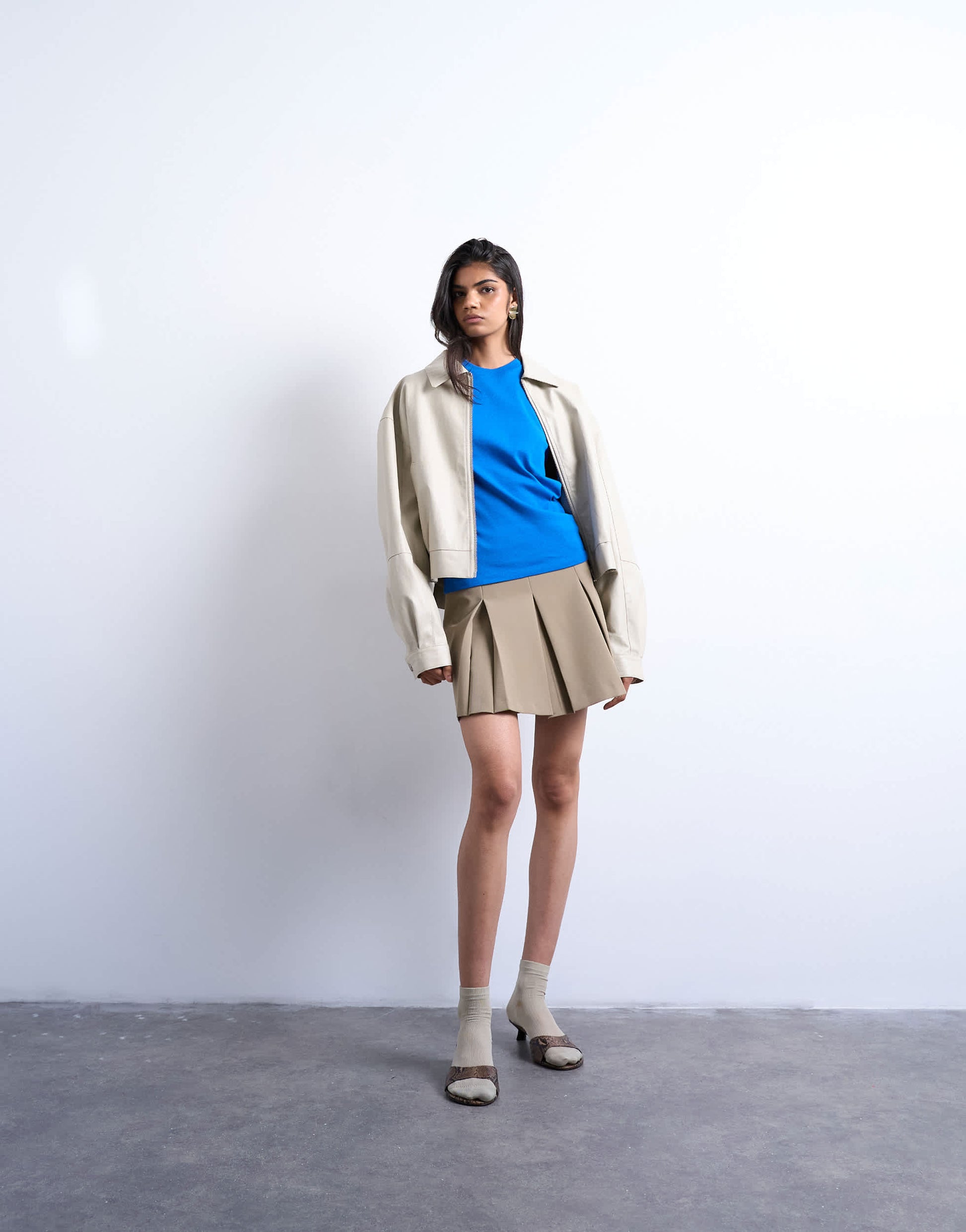 Topshop everyday tee in cobalt blue