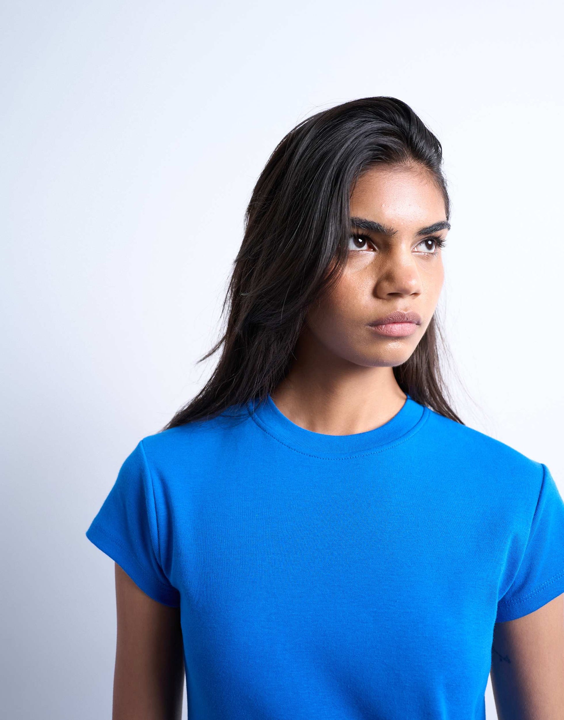 Topshop everyday tee in cobalt blue