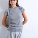 Topshop everyday tee in mid grey