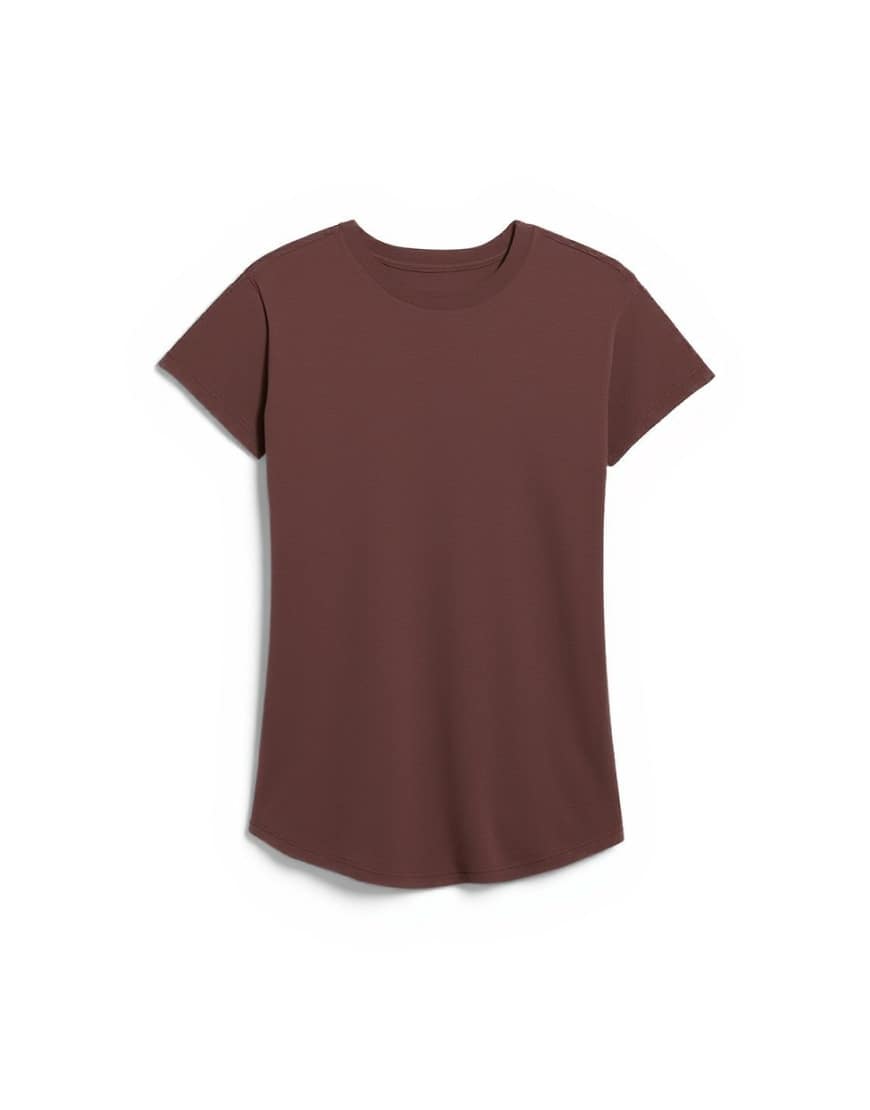 Topshop everyday tee in chocolate brown