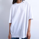 Topshop oversized drop shoulder tee in white