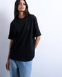 Topshop premium basic short sleeve tee in black