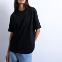 Topshop premium basic short sleeve tee in black