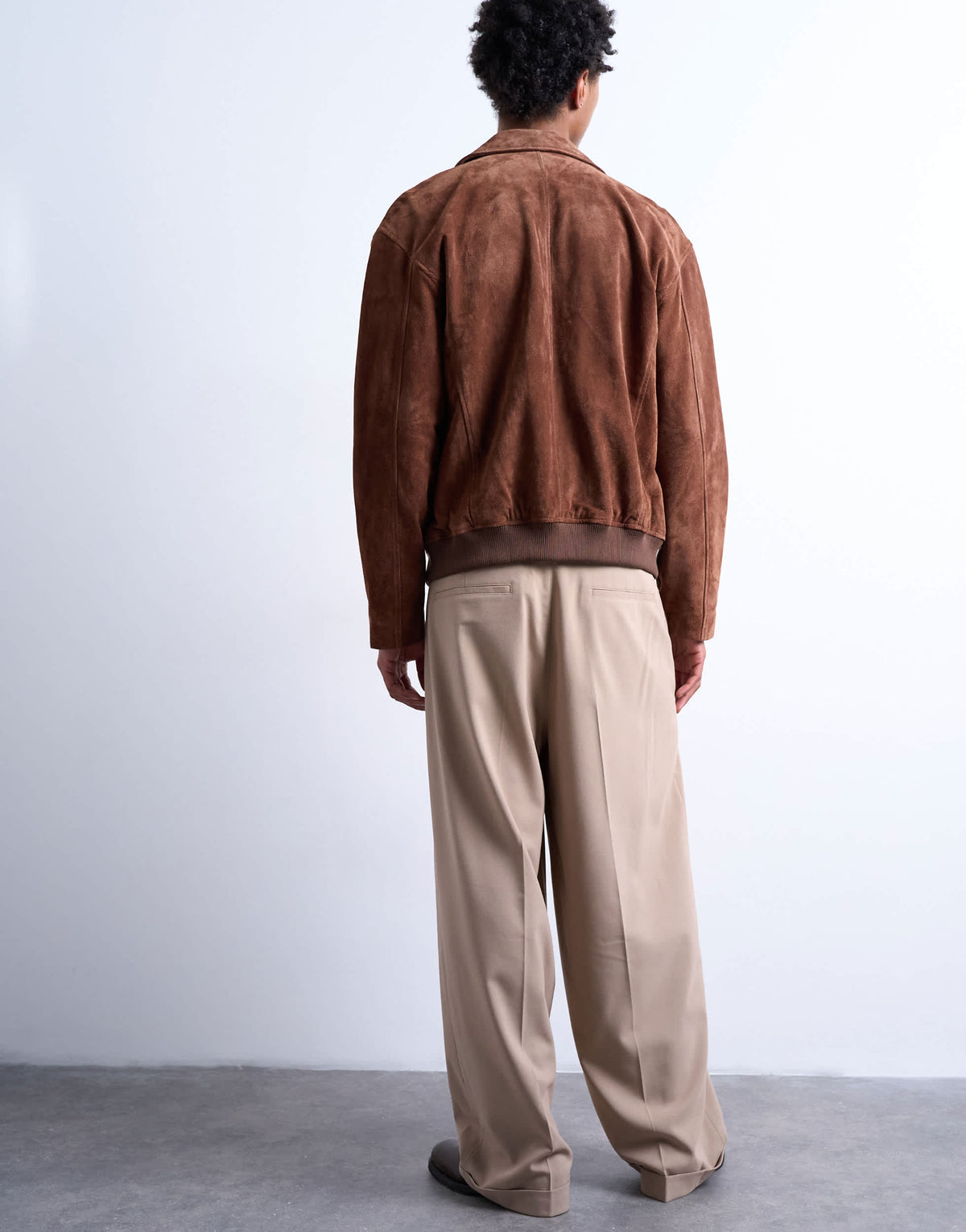Topman relaxed smart trousers in beige