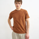 Topman classic fit t-shirt in brown 