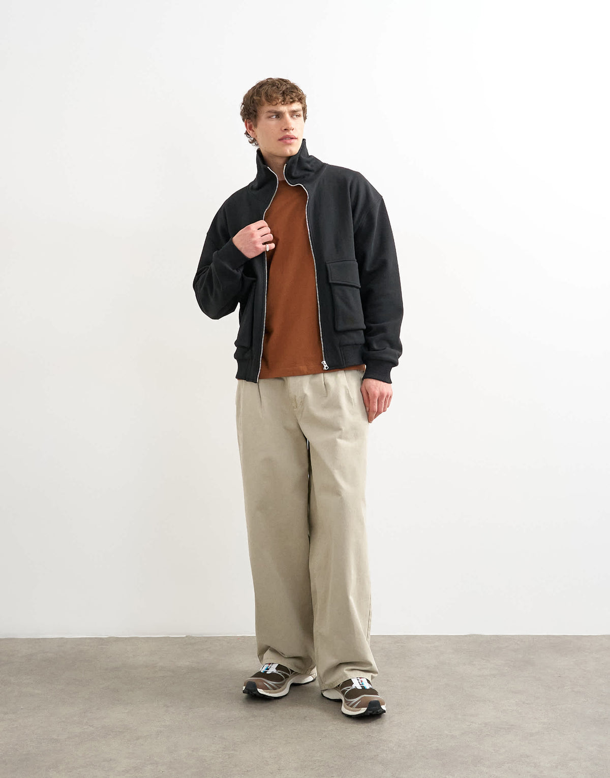 Topman classic fit t-shirt in brown 