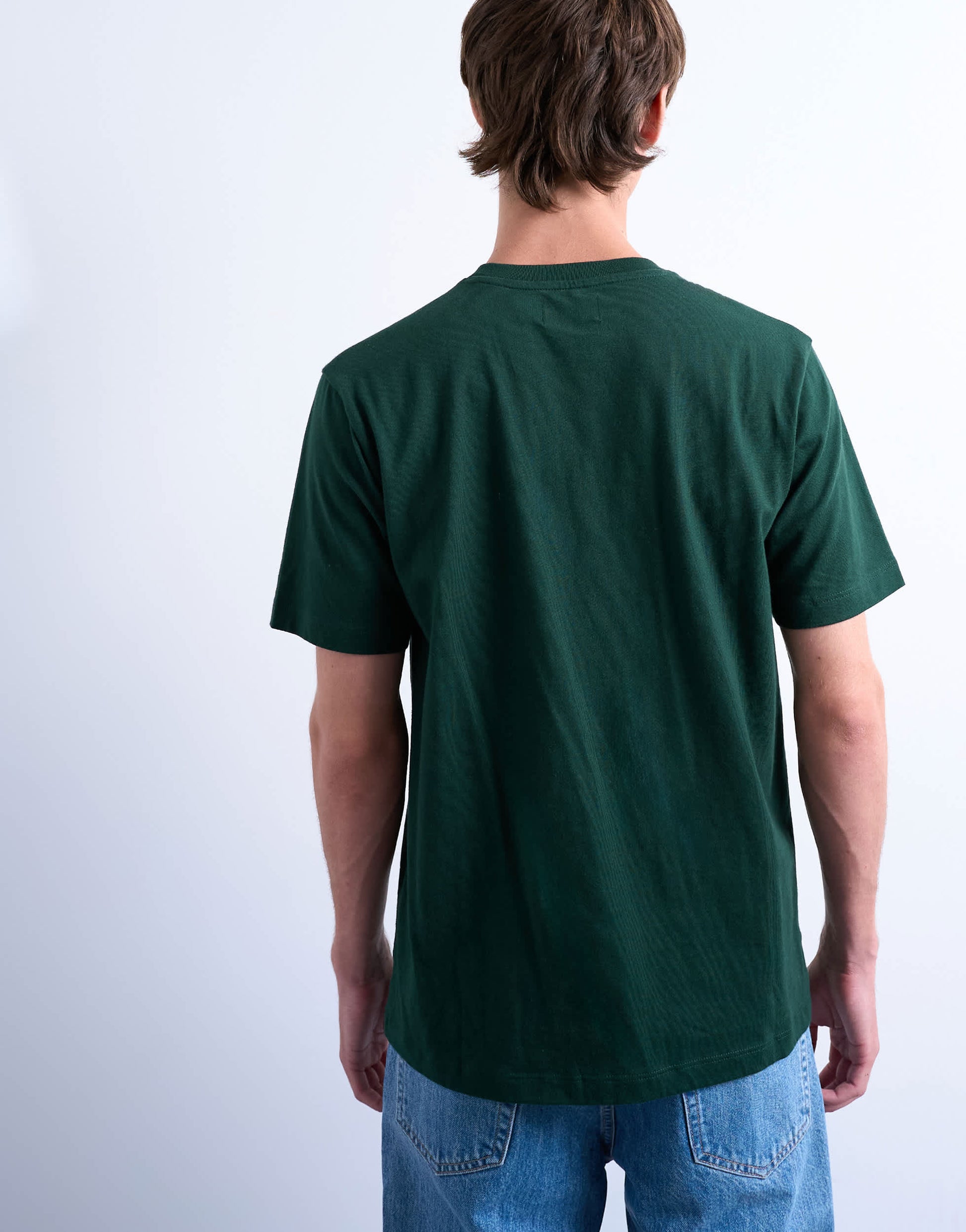 Topman classic fit t-shirt in pine green