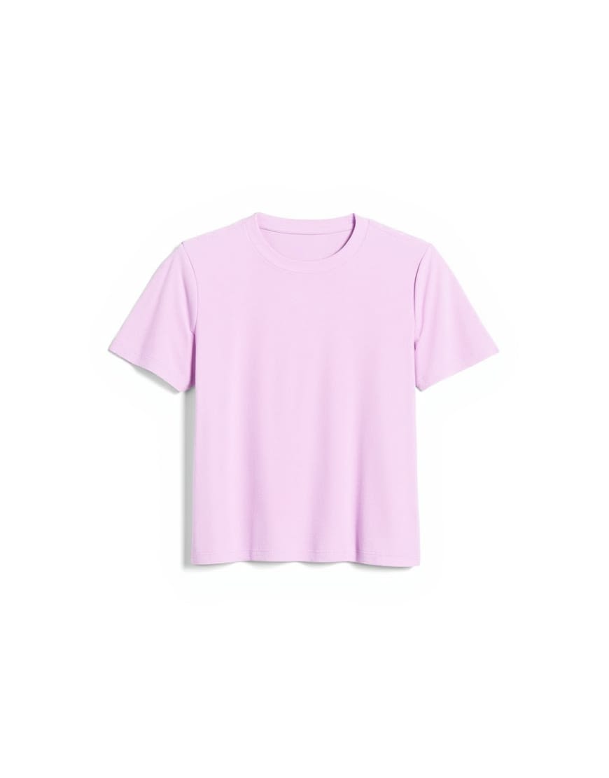 Topshop shrunken everyday tee in pink