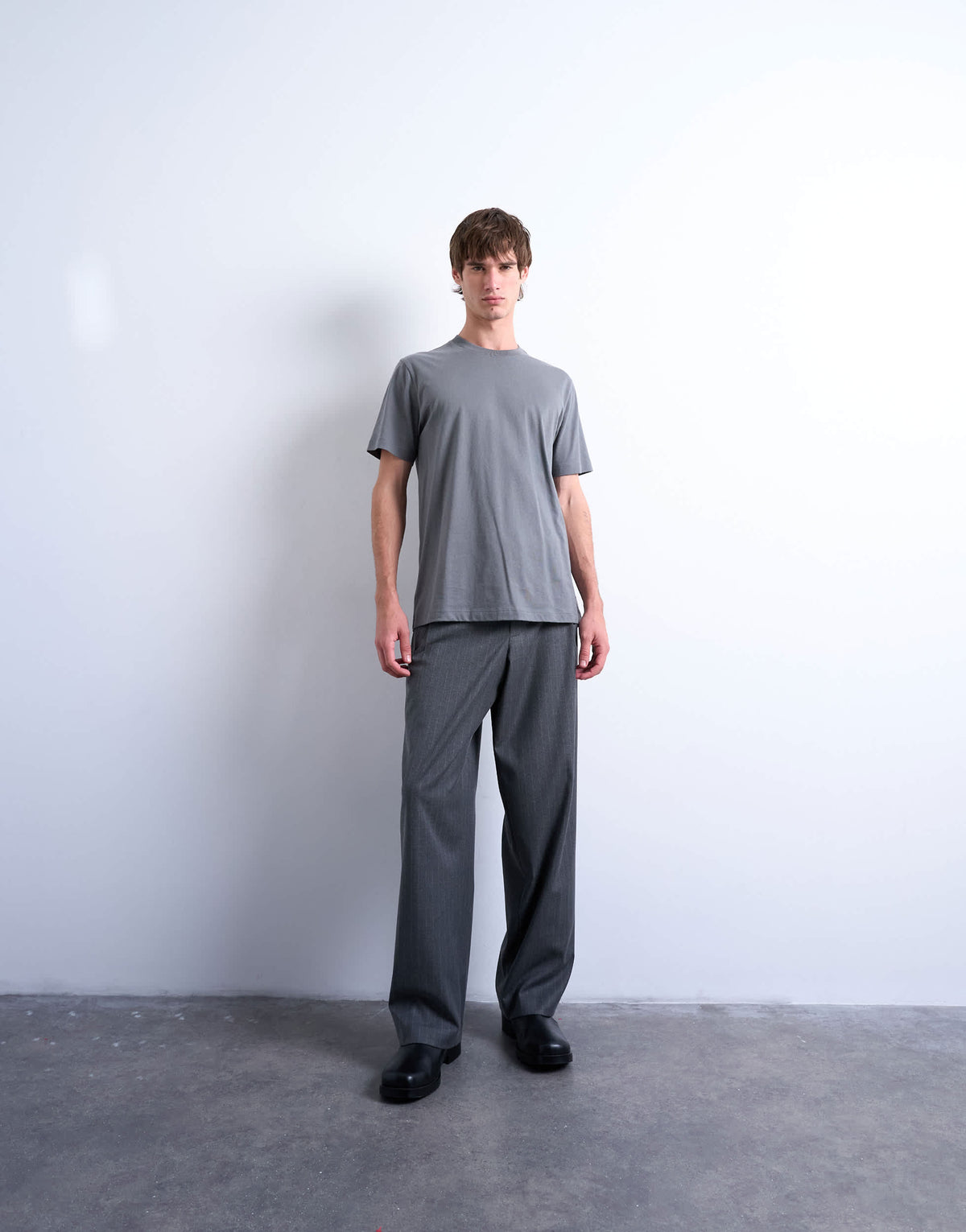 Topman classic fit t-shirt in grey