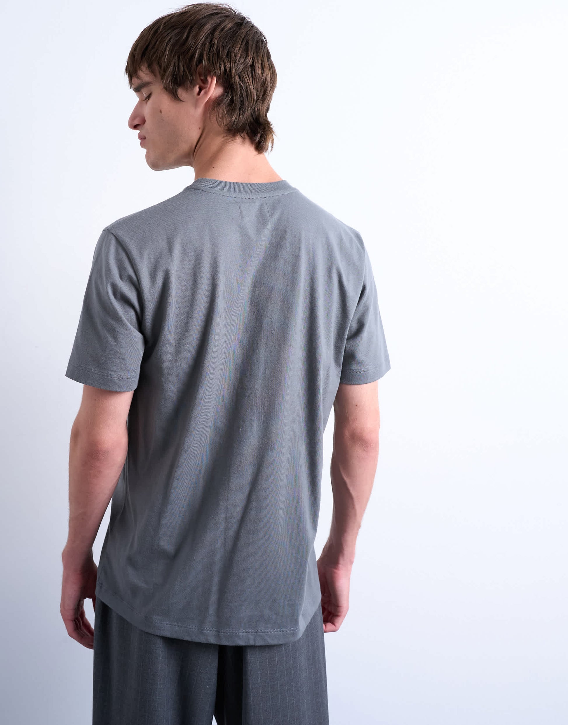 Topman classic fit t-shirt in grey