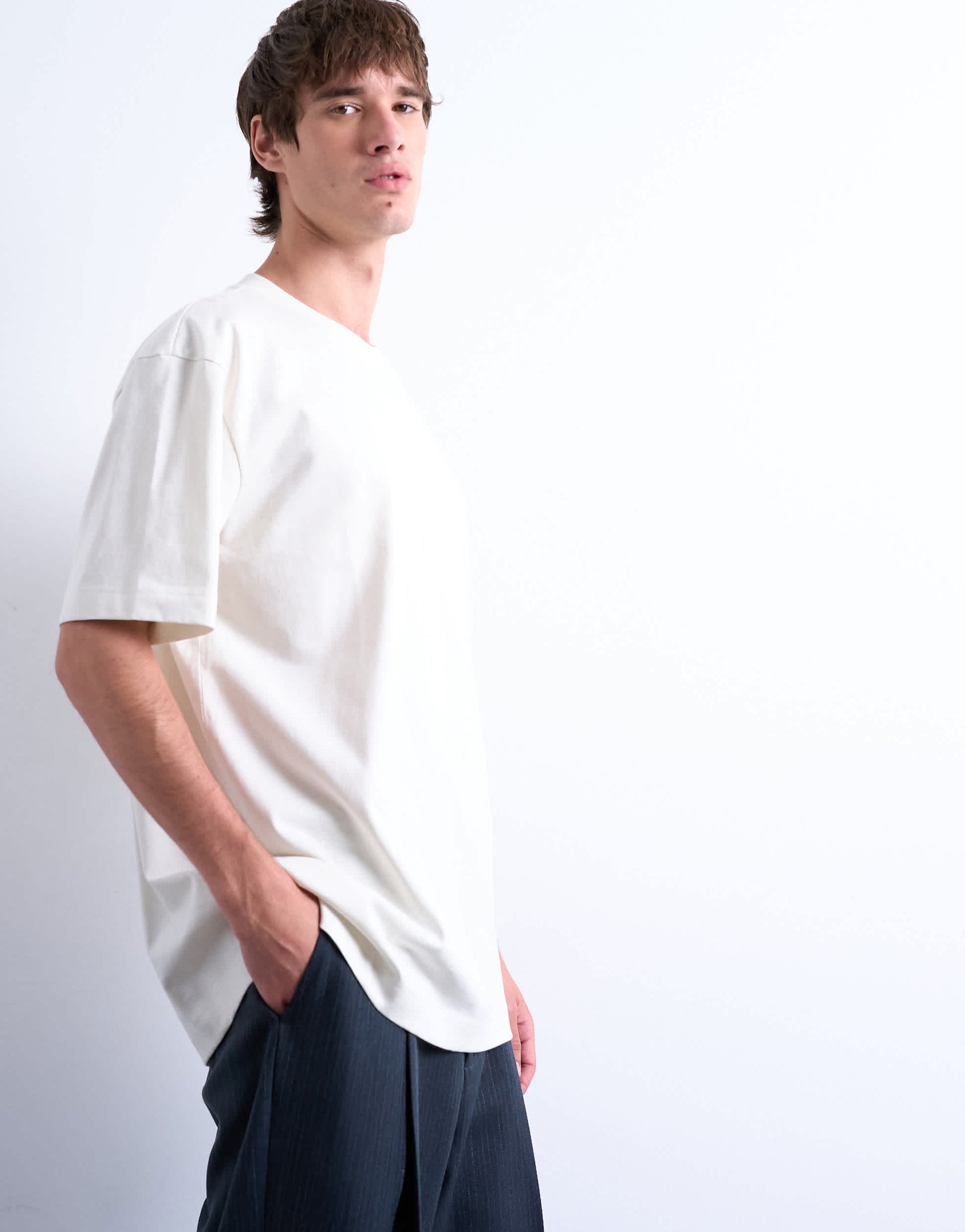 Topman relaxed fit t-shirt in ecru