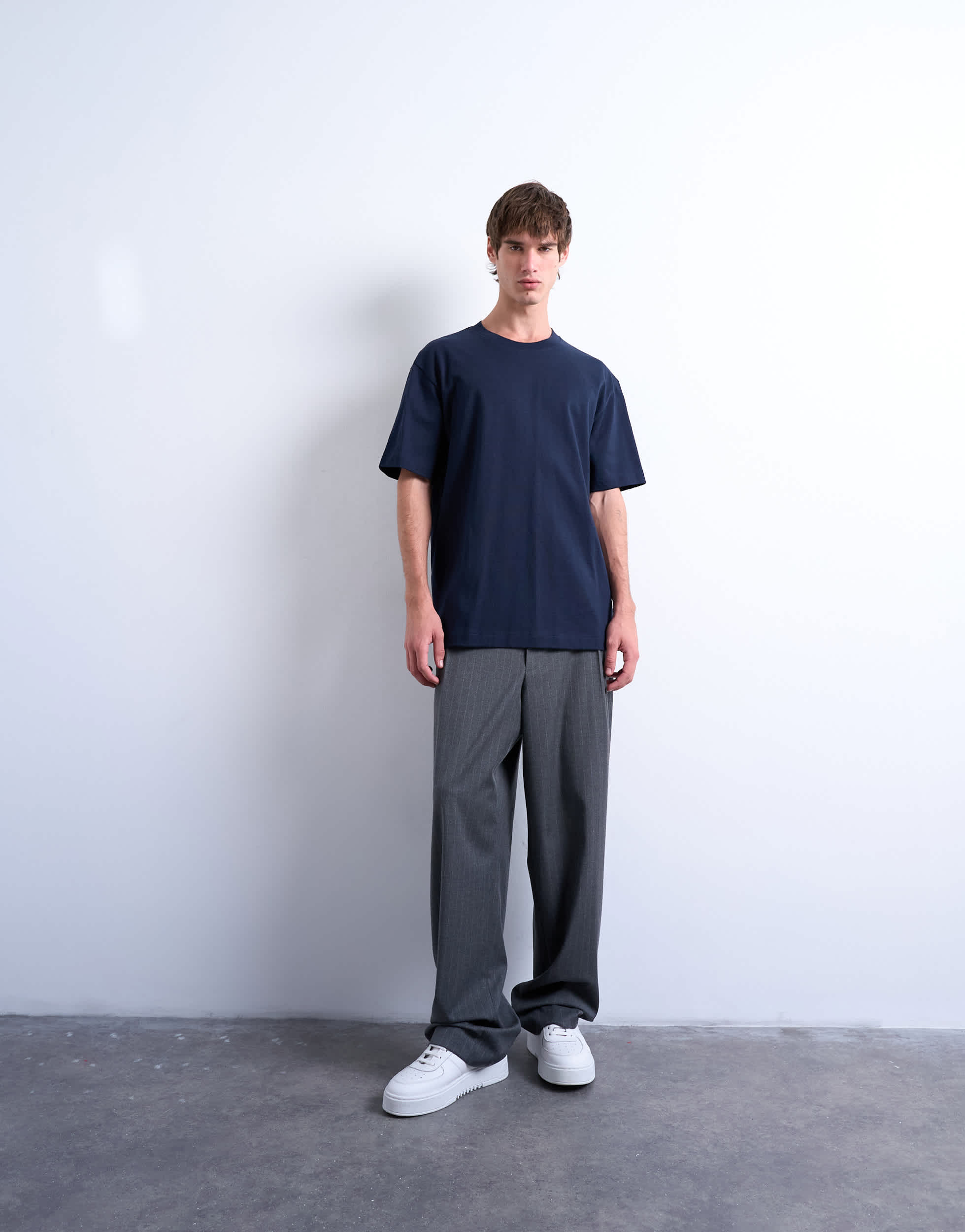T-shirt Topman coupe décontractée bleu marine foncé