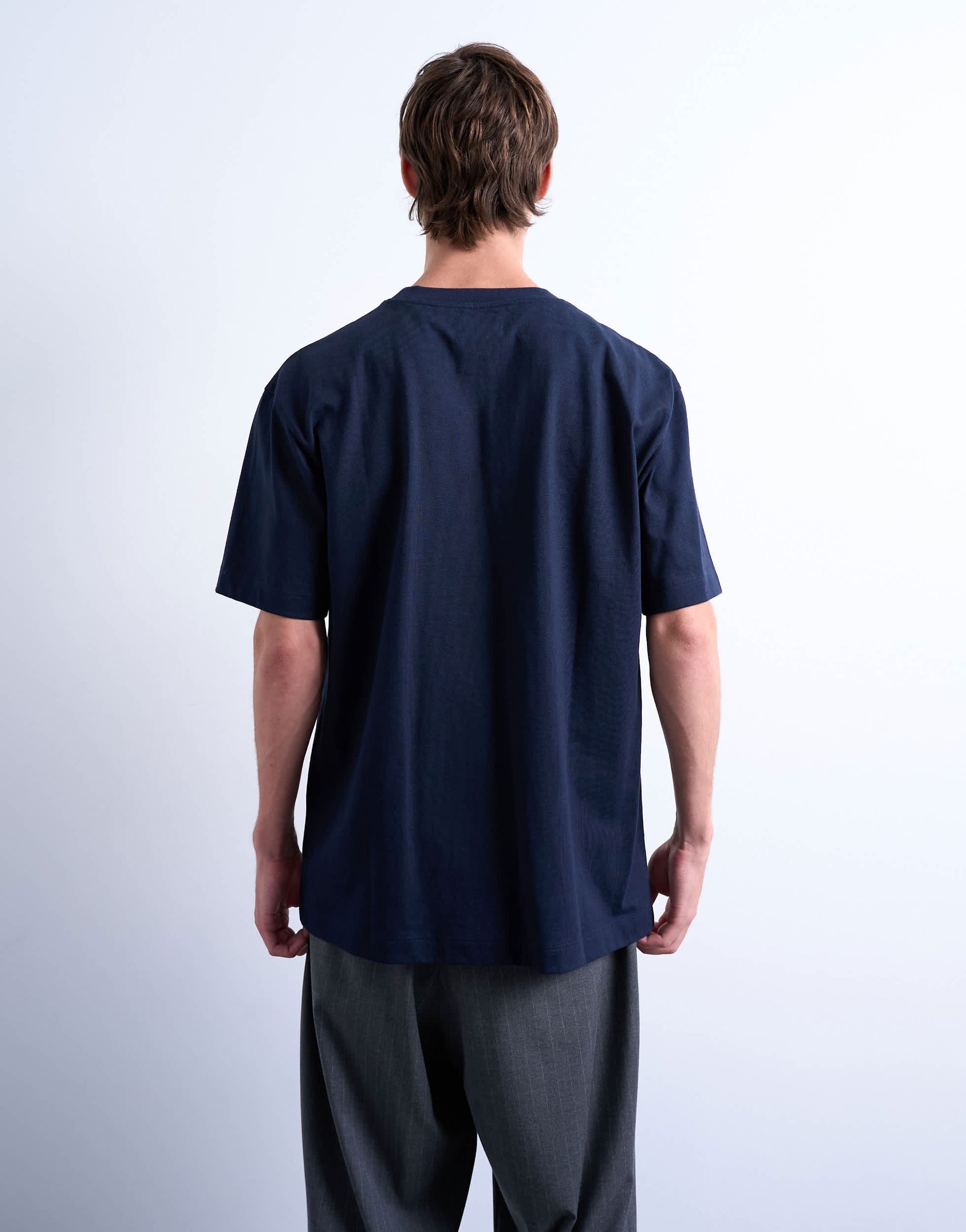 Topman relaxed fit t-shirt in dark navy