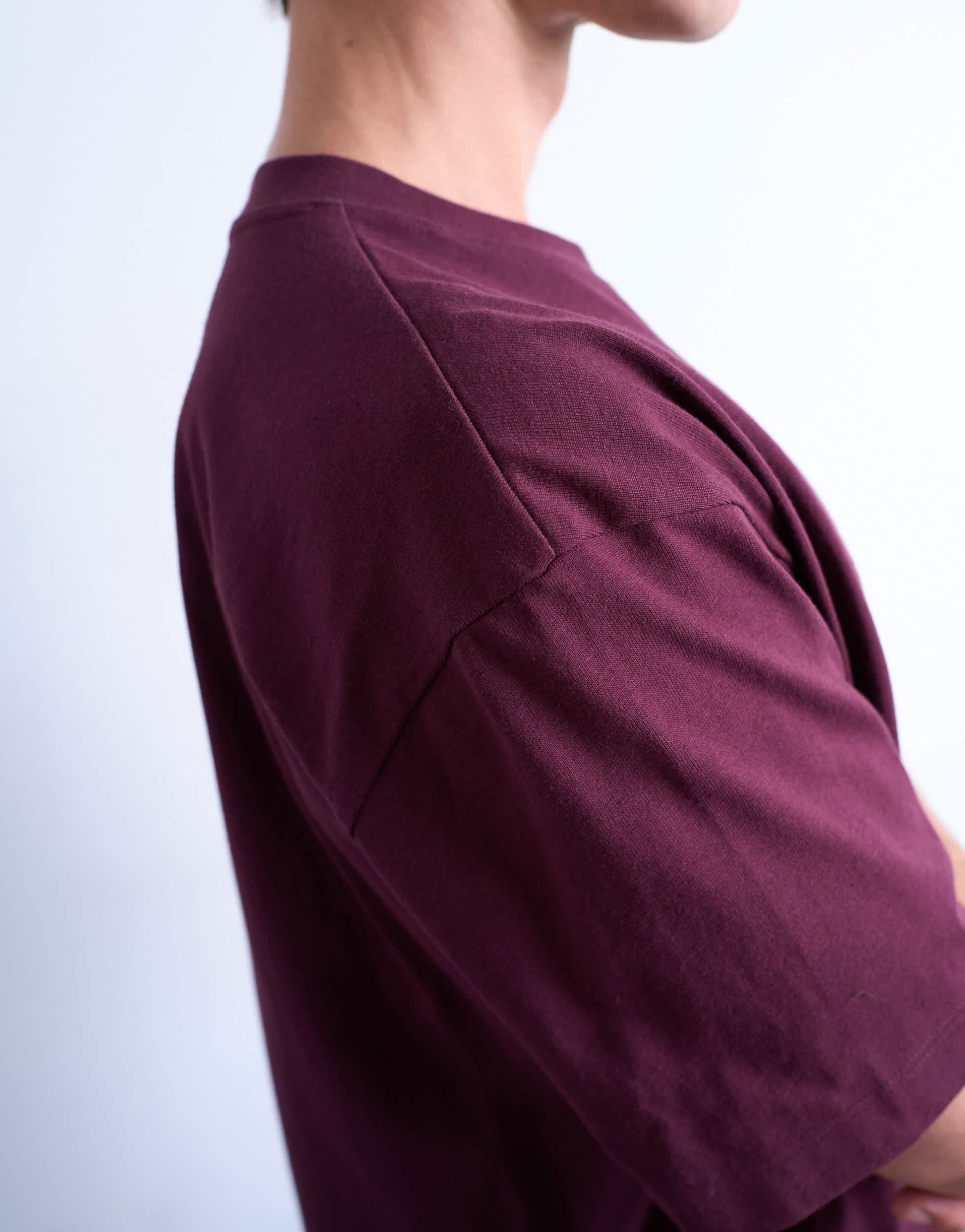 Topman relaxed fit t-shirt in dark burgundy