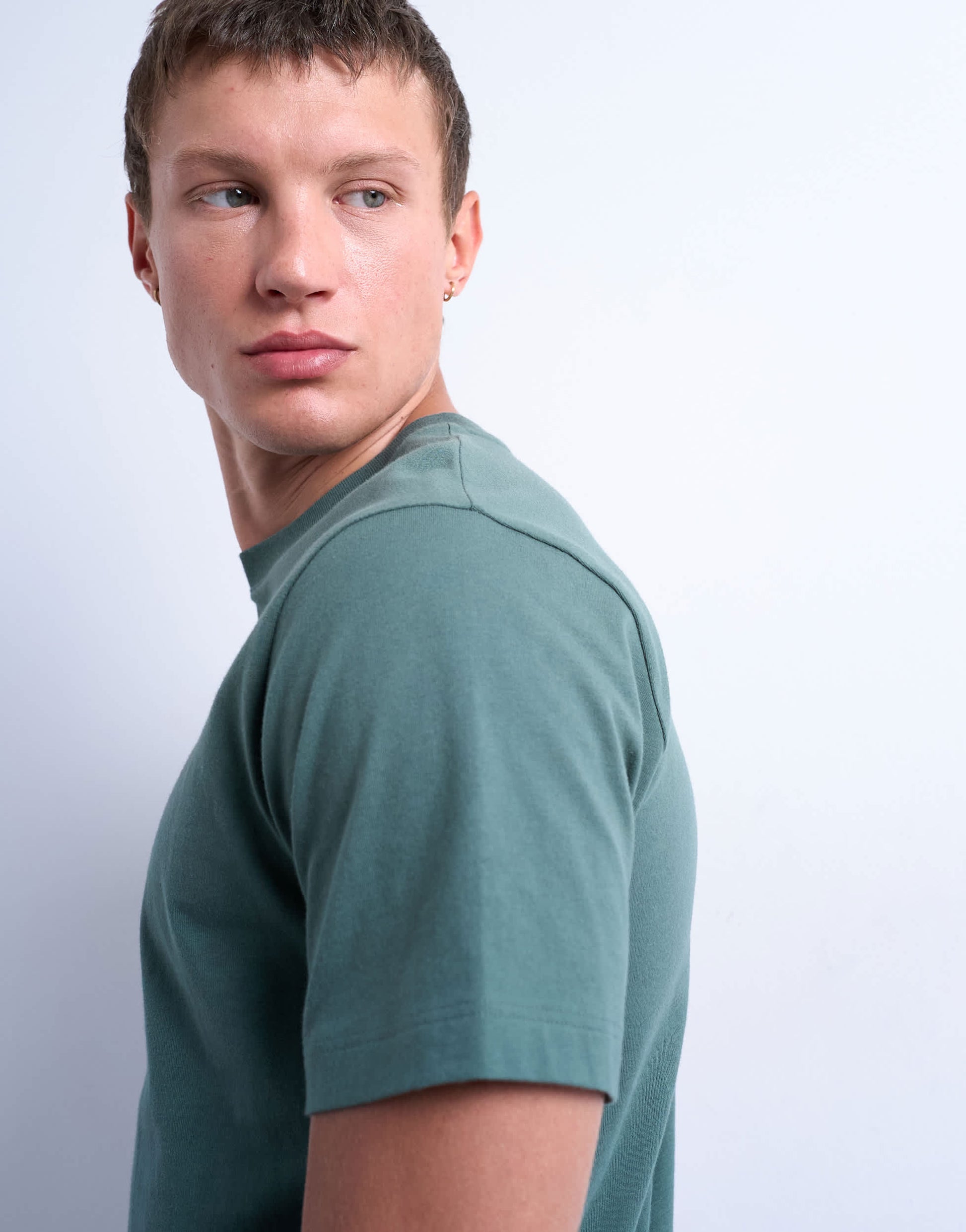 Topman classic fit t-shirt in sage