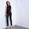 Topshop Skinny-Hose aus Kunstleder in Schwarz