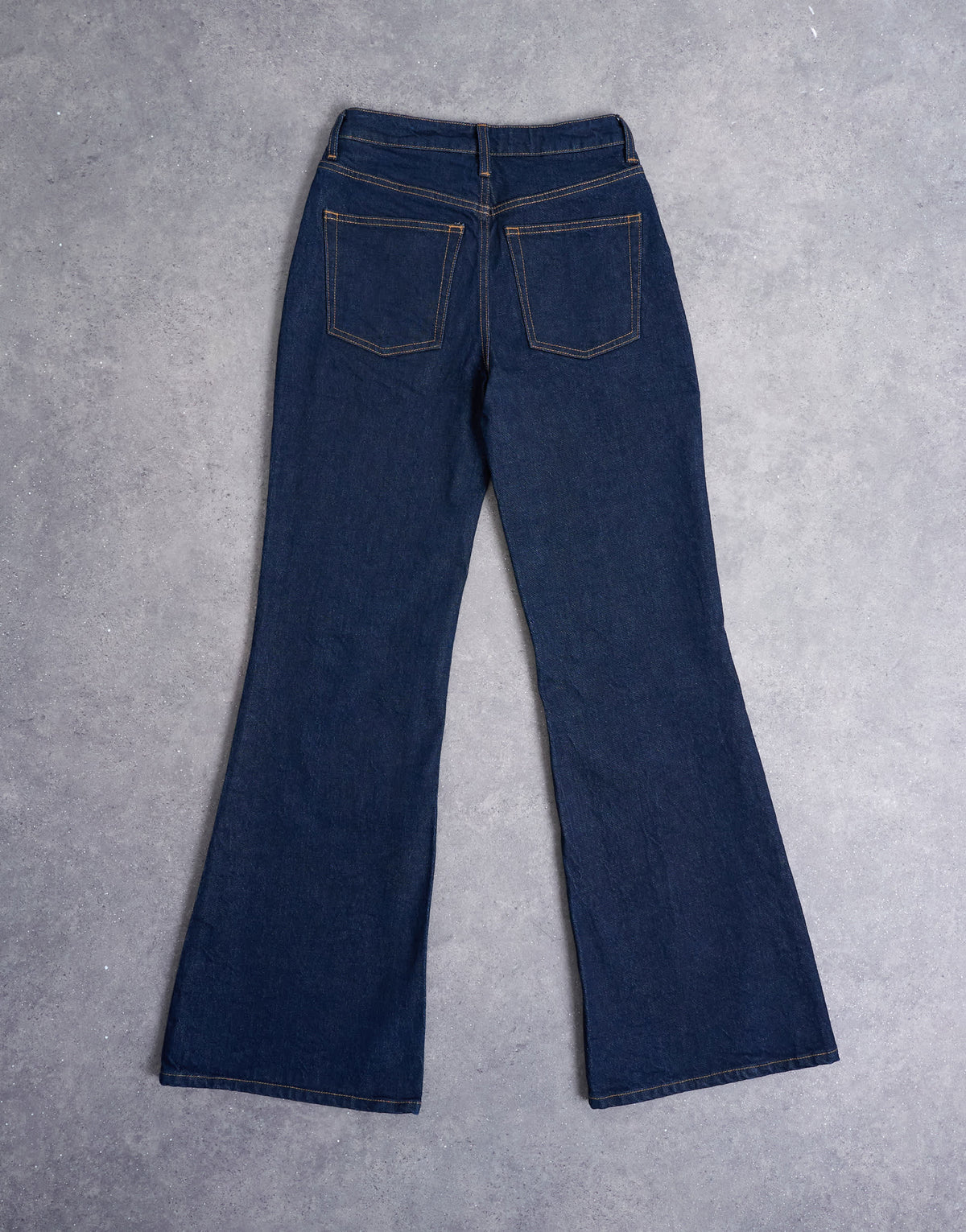 Topshop Pippa mid rise comfort stretch flare jean in indigo rinse