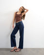 Topshop Ember low rise straight leg jeans in indigo rinse