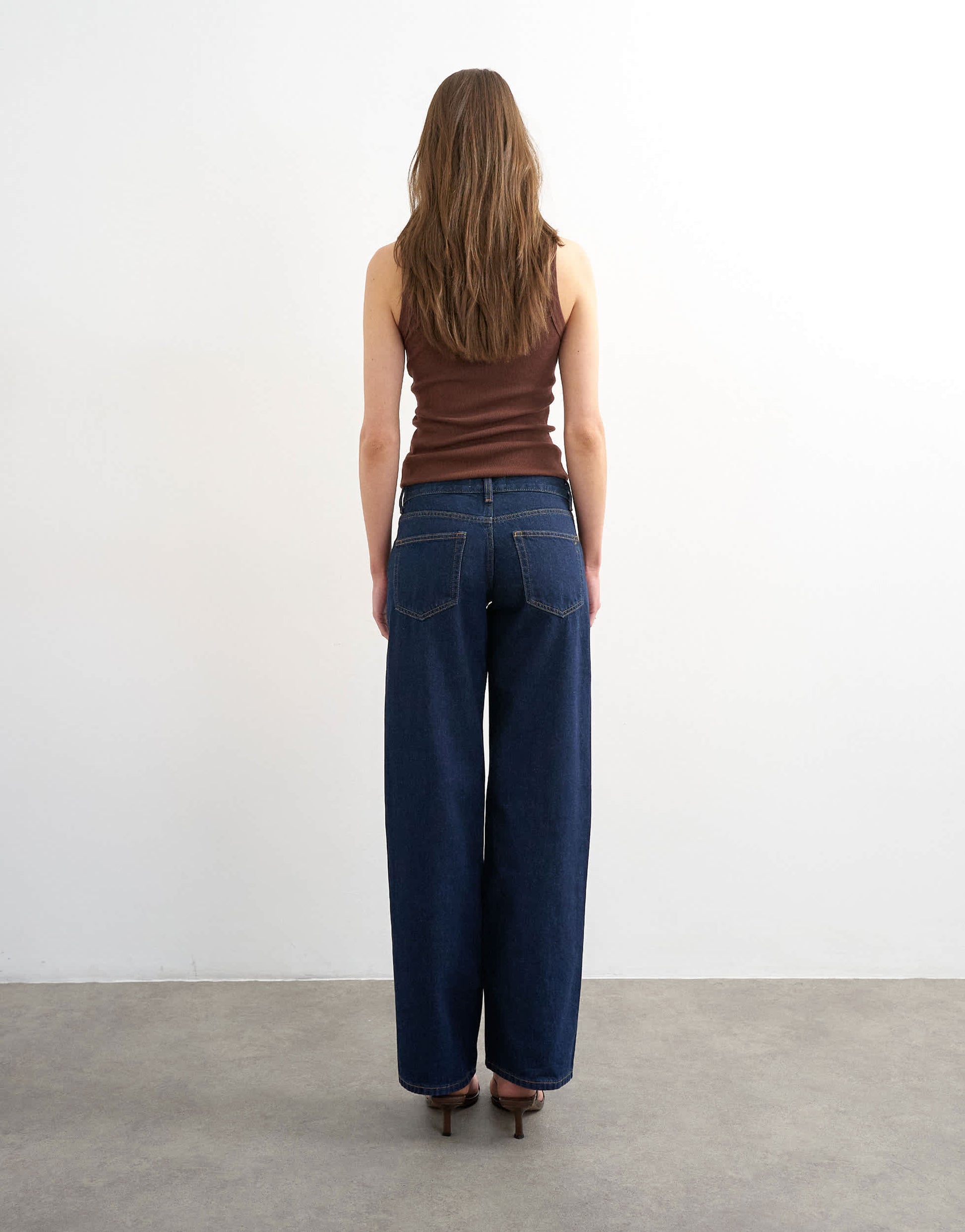 Topshop Ember low rise straight leg jeans in indigo rinse