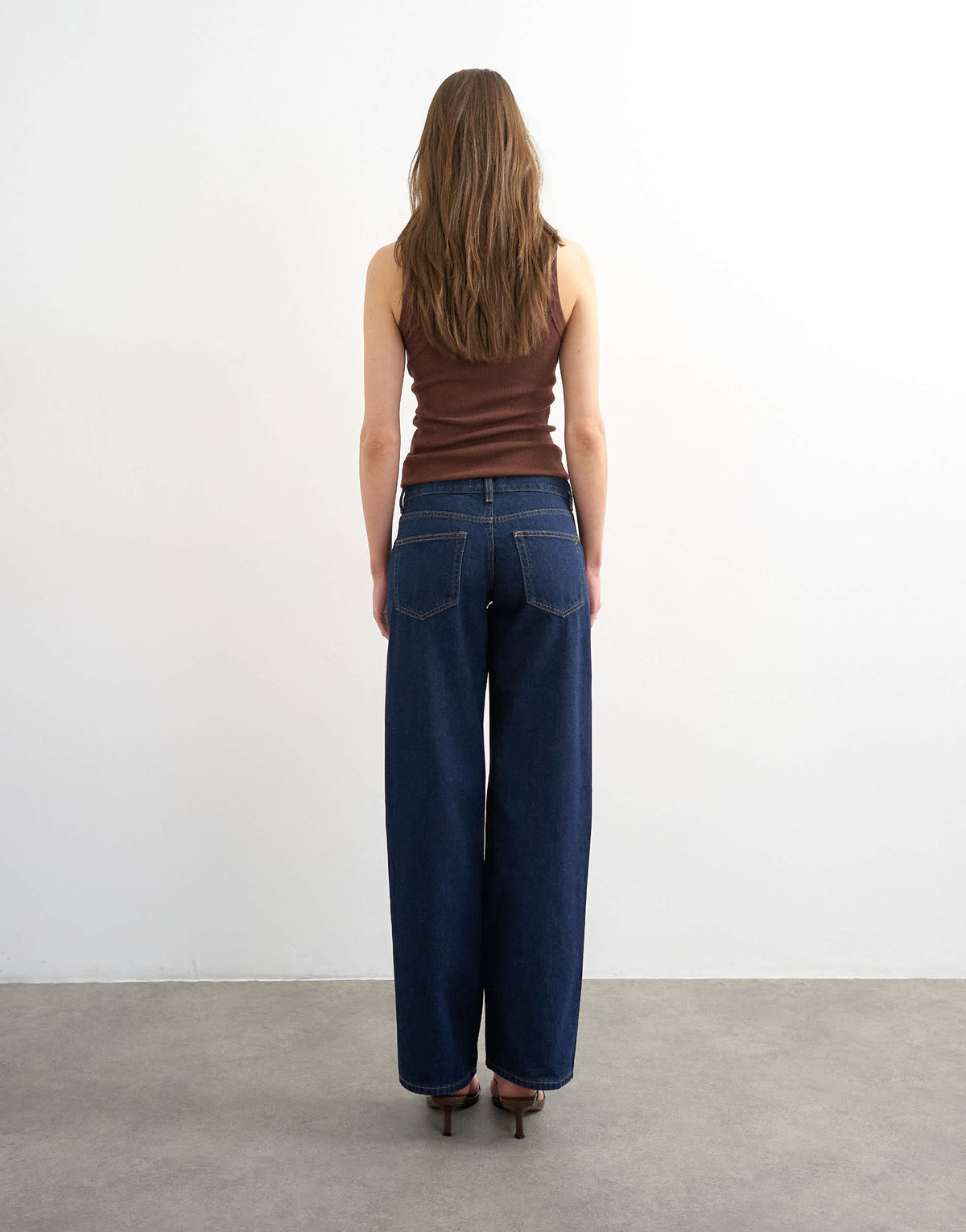 Topshop Ember low rise straight leg jeans in indigo rinse