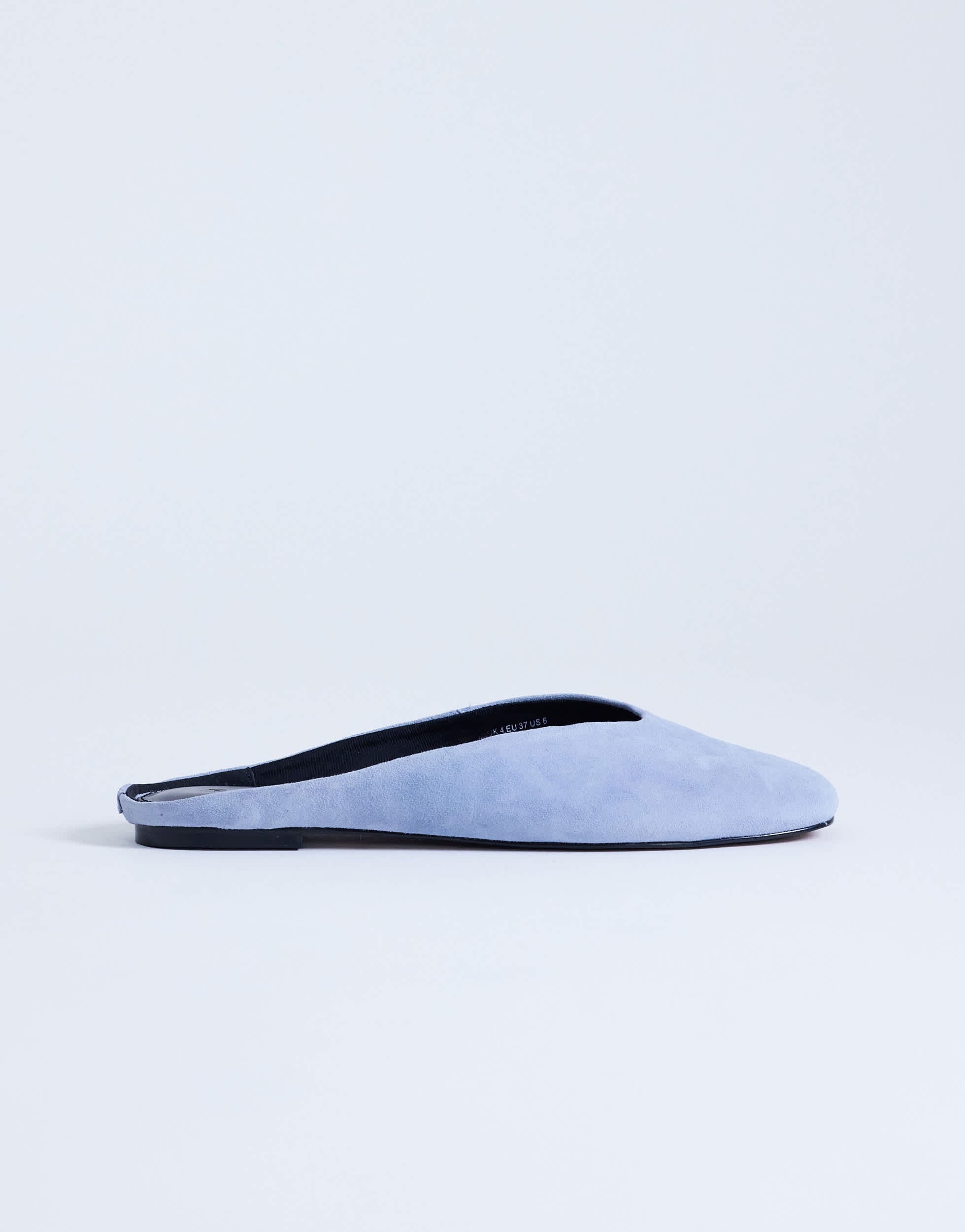 Topshop Atlas mule flat shoe in blue