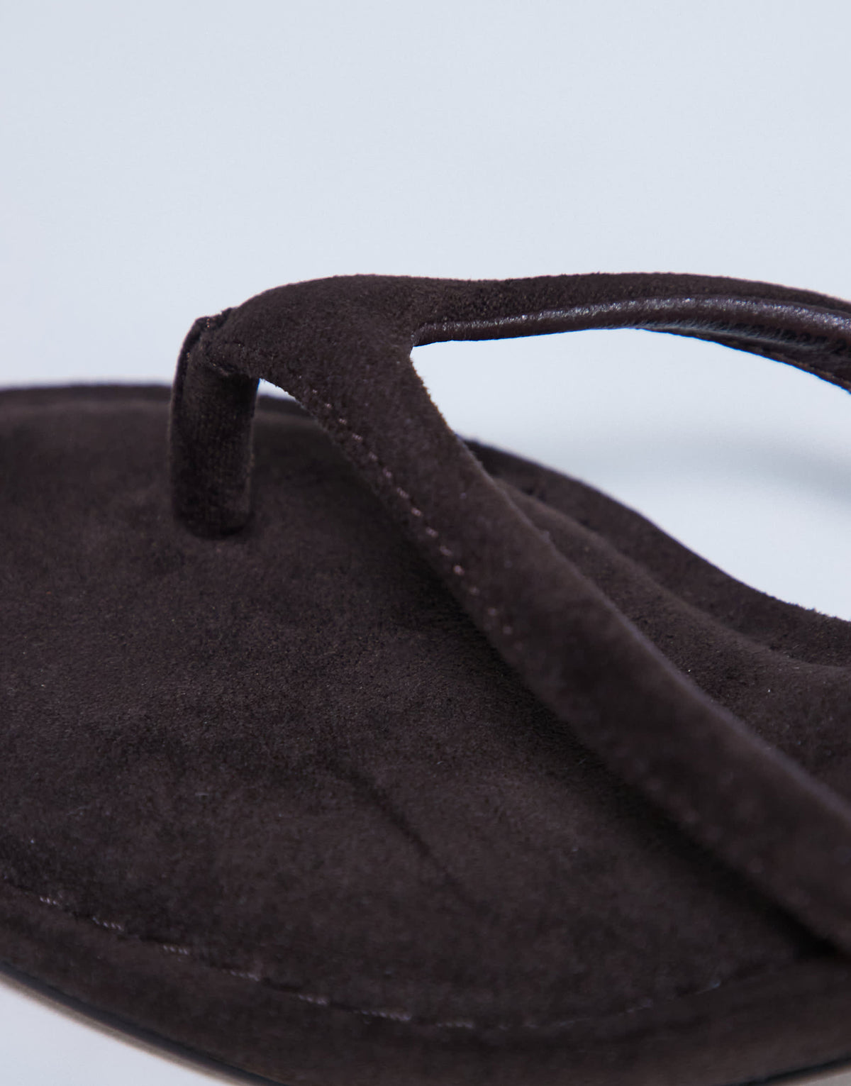 Topshop Axel toe thong mid heel sandal in brown