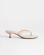 Topshop Axel toe thong mid heel sandal in camel