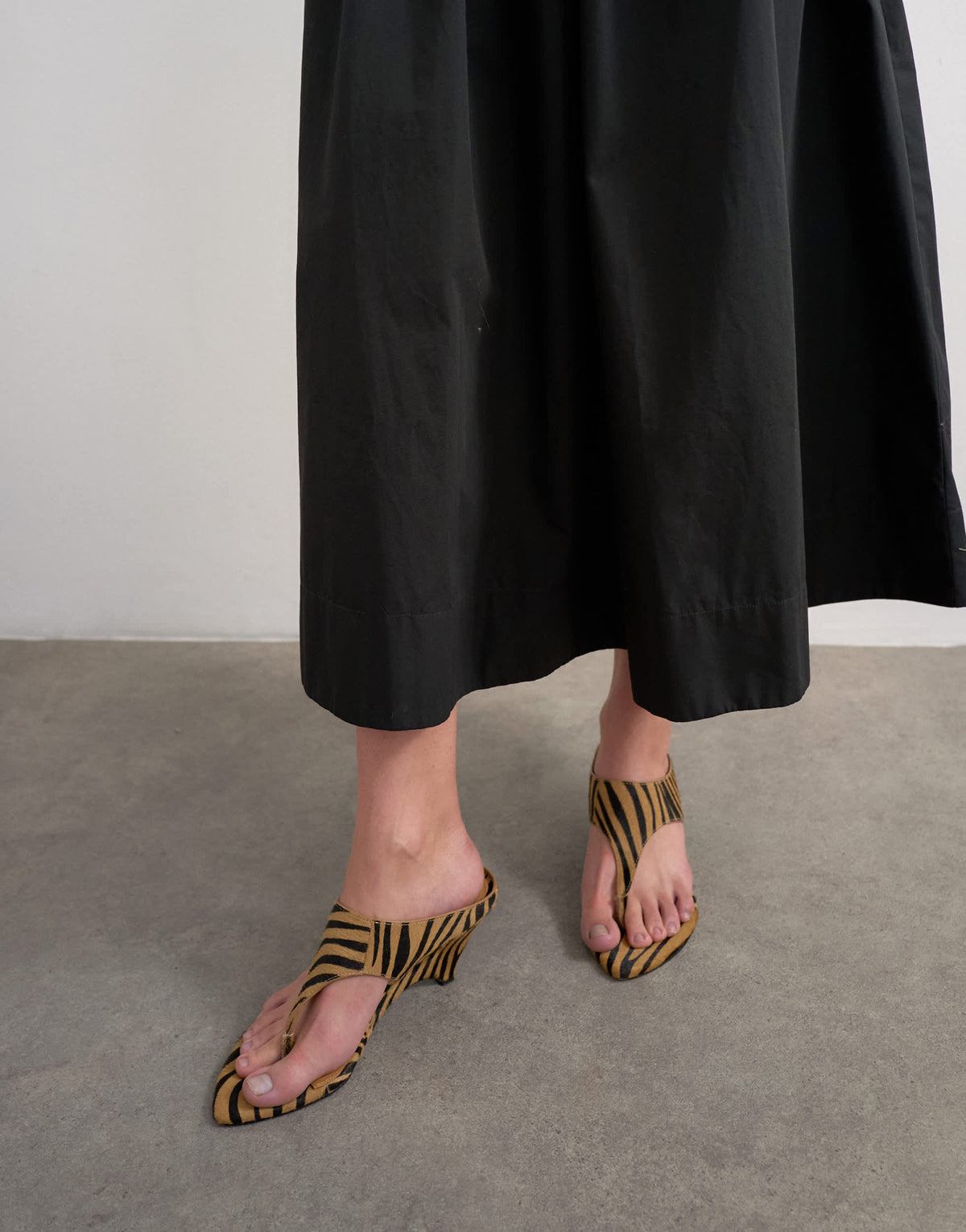 Topshop drop waist saloon maxi skirt in black
