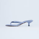 Topshop Axel Zehenstegsandale mit mittelhohem Absatz in Kornblumenblau