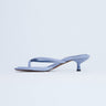 Topshop Axel toe thong mid heel sandal in cornflower blue