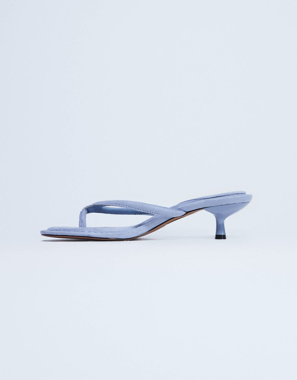 Topshop Axel Zehenstegsandale mit mittelhohem Absatz in Kornblumenblau