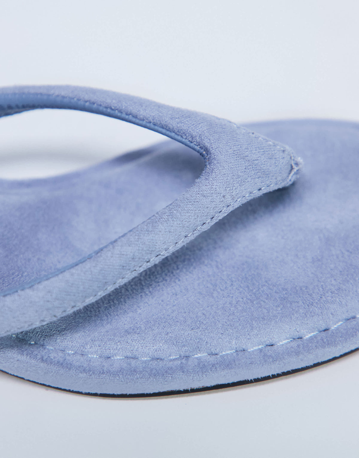 Topshop Axel toe thong mid heel sandal in cornflower blue