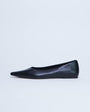 Topshop Ace point toe flat shoe in black