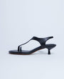 Topshop Amber toe thong mid heel in black