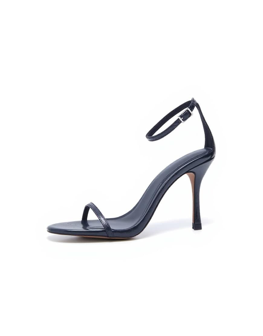 Topshop Alexi 2 part high heeled sandal in black