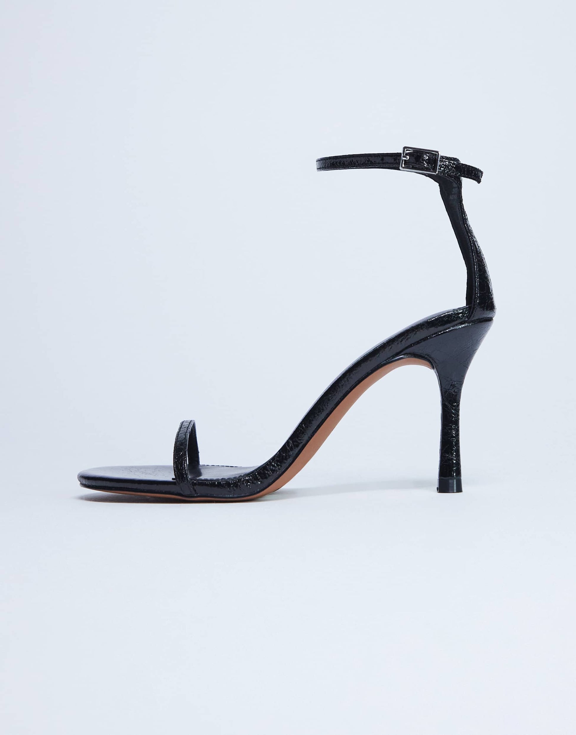 Topshop Alexi 2 part high heeled sandal in black