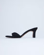 Topshop Ari mule mid heeled sandal in black