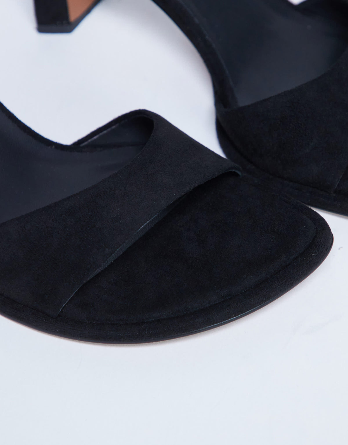 Topshop Ari mule mid heeled sandal in black