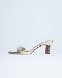 Topshop Ari mule mid heeled sandal in gold
