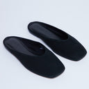 Topshop Atlas mule flat shoe in black