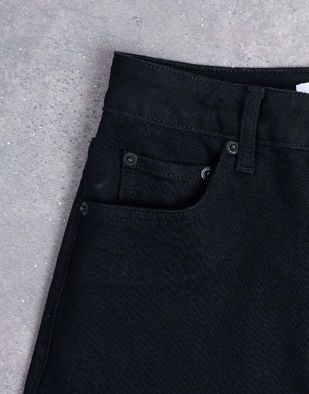 Topshop Dree high rise slim straight leg jean in black