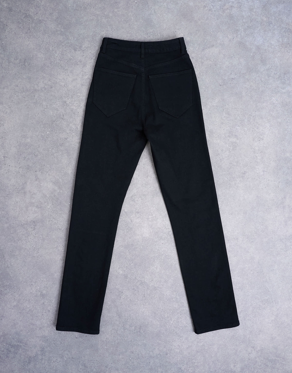 Topshop Dree high rise slim straight leg jean in black