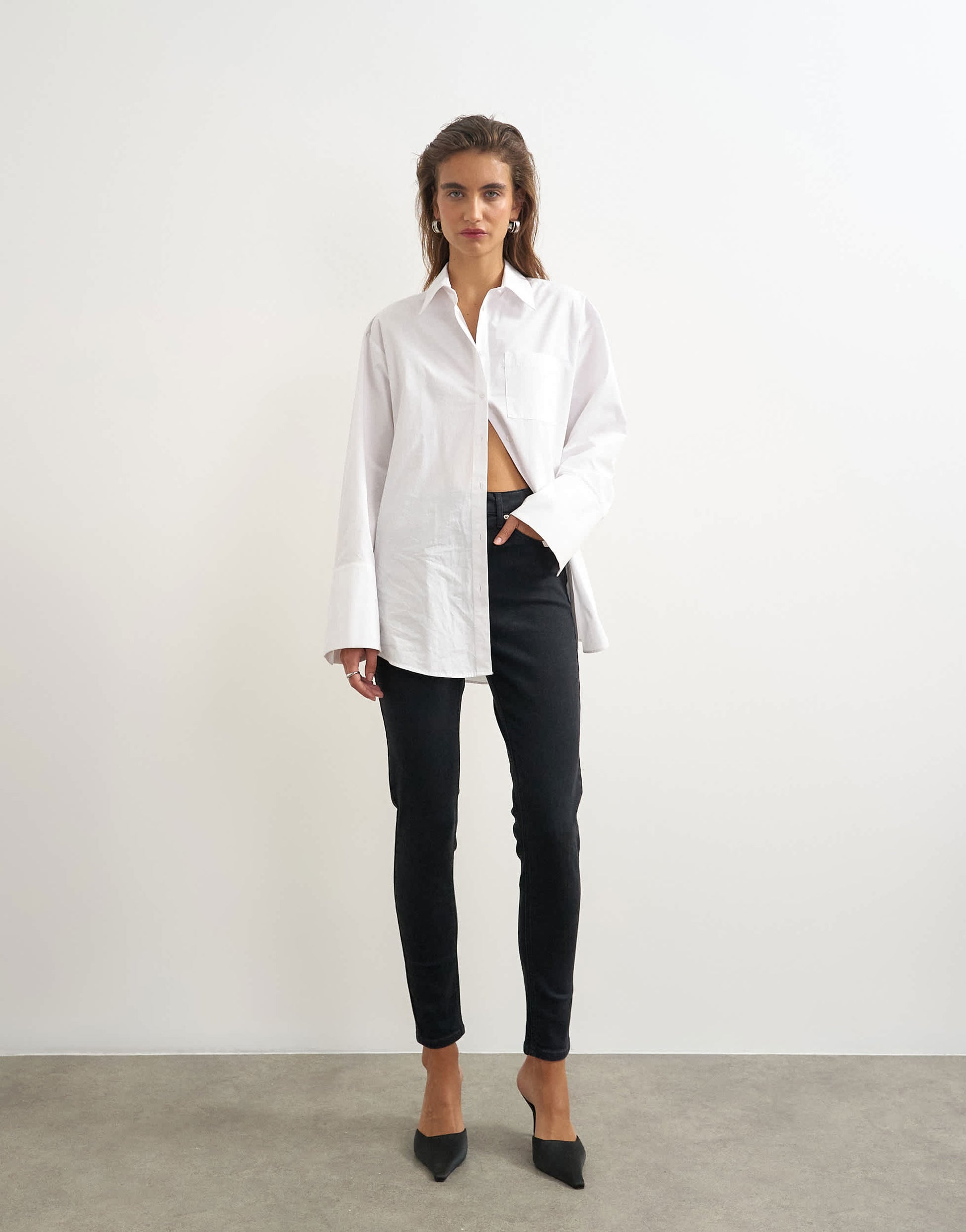 Topshop Jamie high rise skinny jean in black