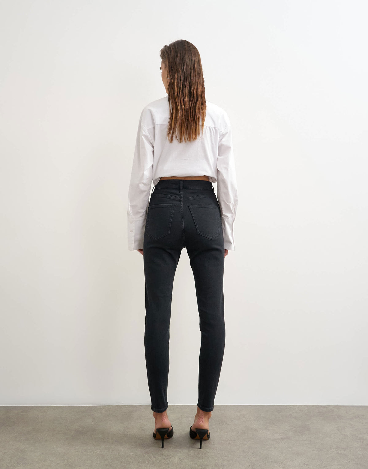 Topshop Jamie high rise skinny jean in black