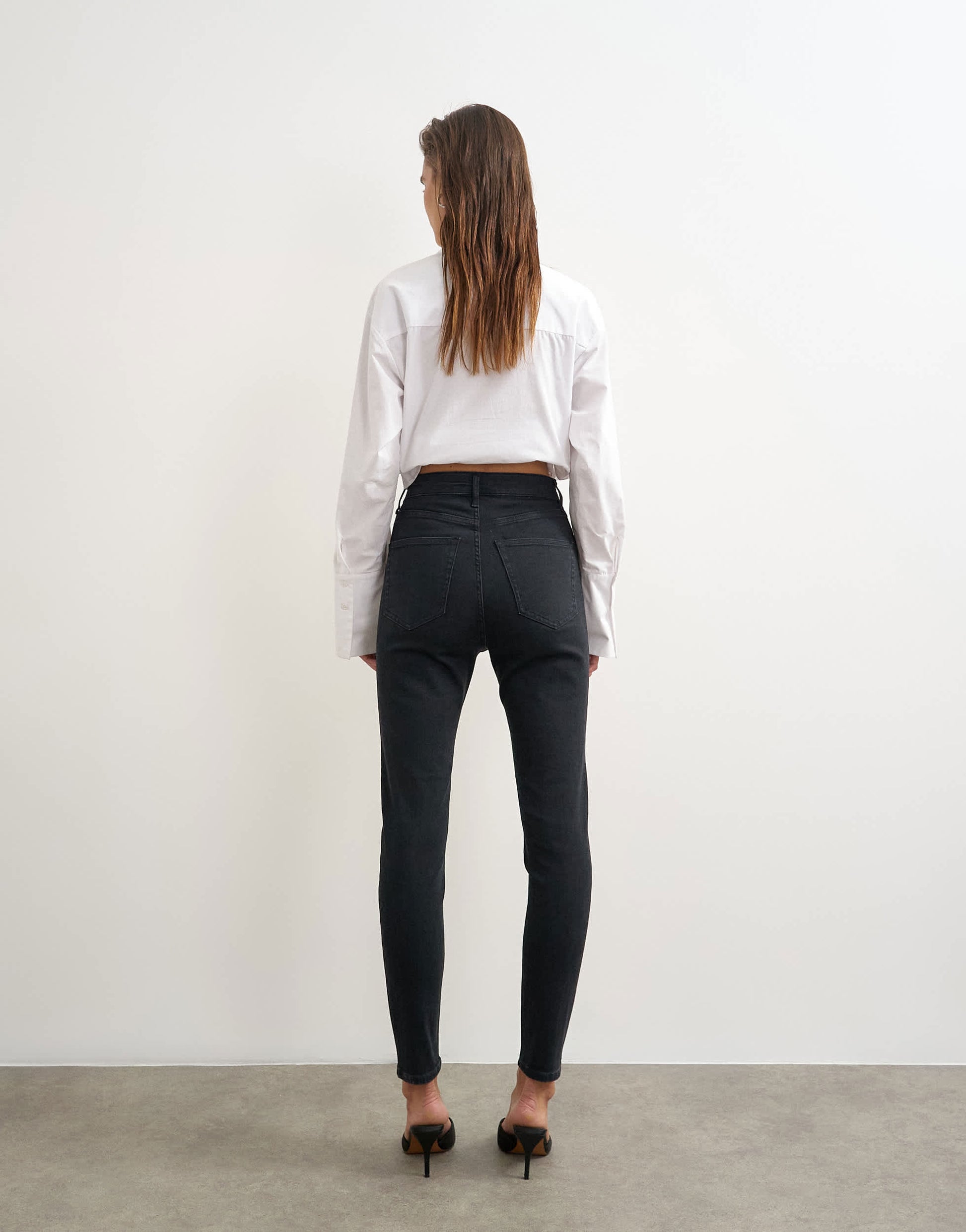 Topshop Jamie high rise skinny jean in black