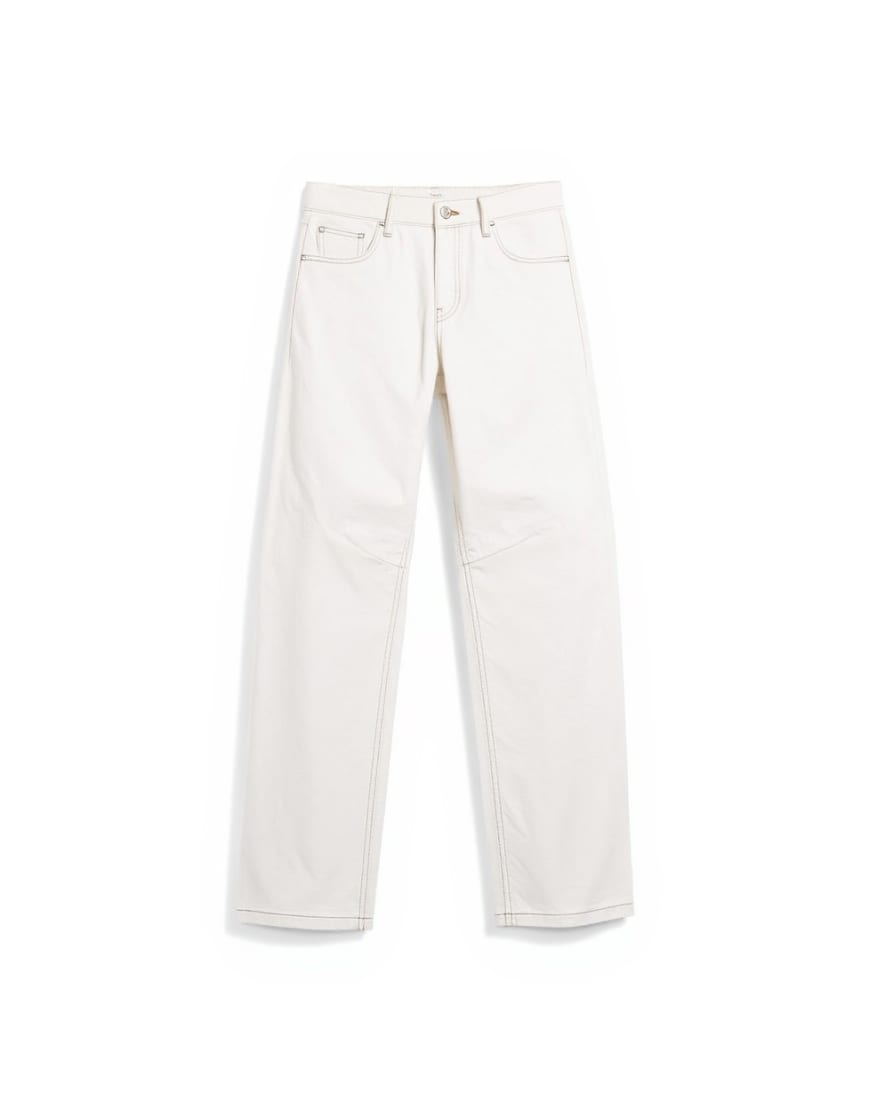 Topshop Barrel mid rise jean in bone