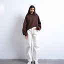 Topshop Barrel mid rise jean in bone