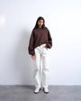 Topshop Barrel mid rise jean in bone